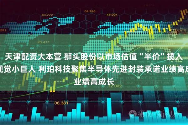 天津配资大本营 狮头股份以市场估值“半价”揽入AI视觉小巨人 利珀科技聚焦半导体先进封装承诺业绩高成长